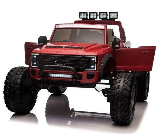 Ford Super Duty F450 Monster Lifted 2 Seaters 24V Ride-on Truck with Big EVA Tires, Remote Control, Licensed