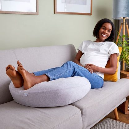 Full-body pregnancy pillow for comfortable sleep Minimal Grey